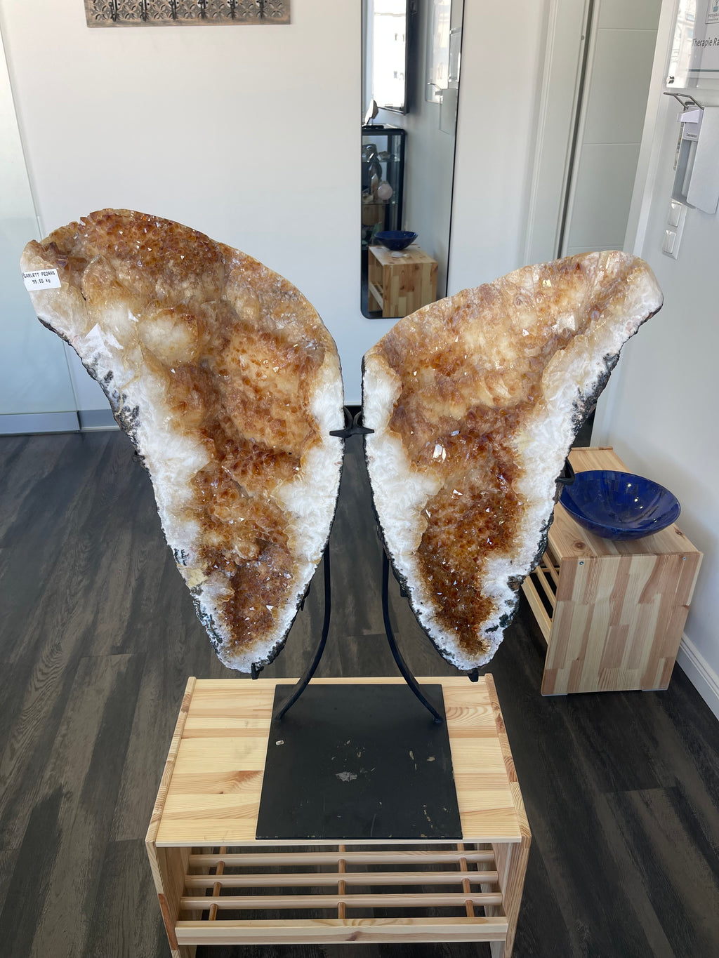 Citrin Kristallflügel – 55,55 kg