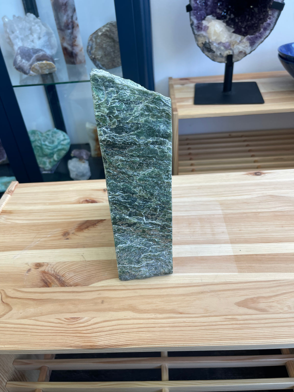 Nephrit Jade – einseitig poliert