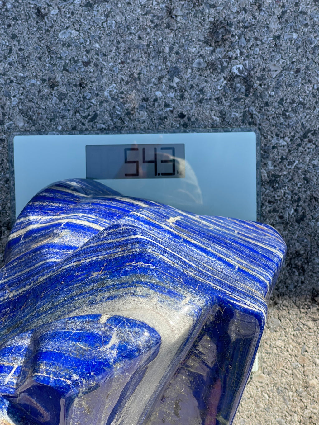 Lapis Lazuli Naturstein – 54,3 kg – poliert – Afghanistan