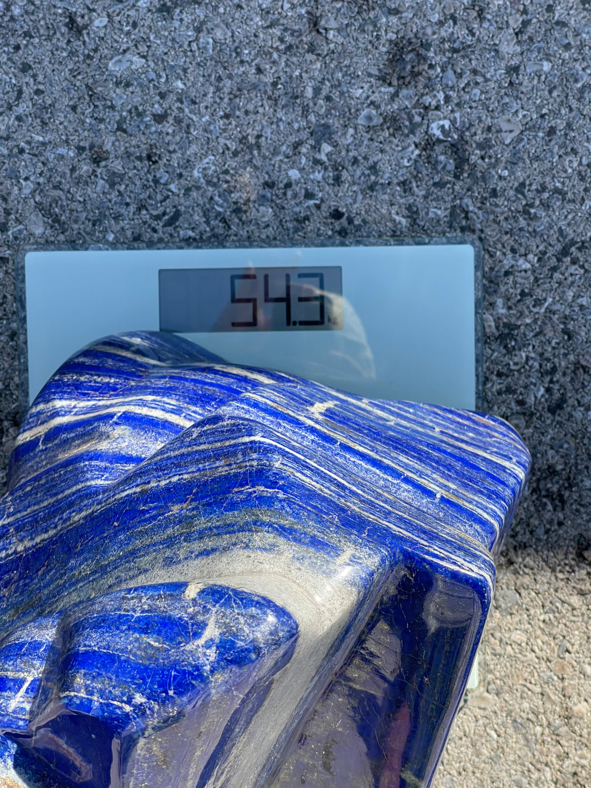 Lapis Lazuli Naturstein – 54,3 kg – poliert – Afghanistan
