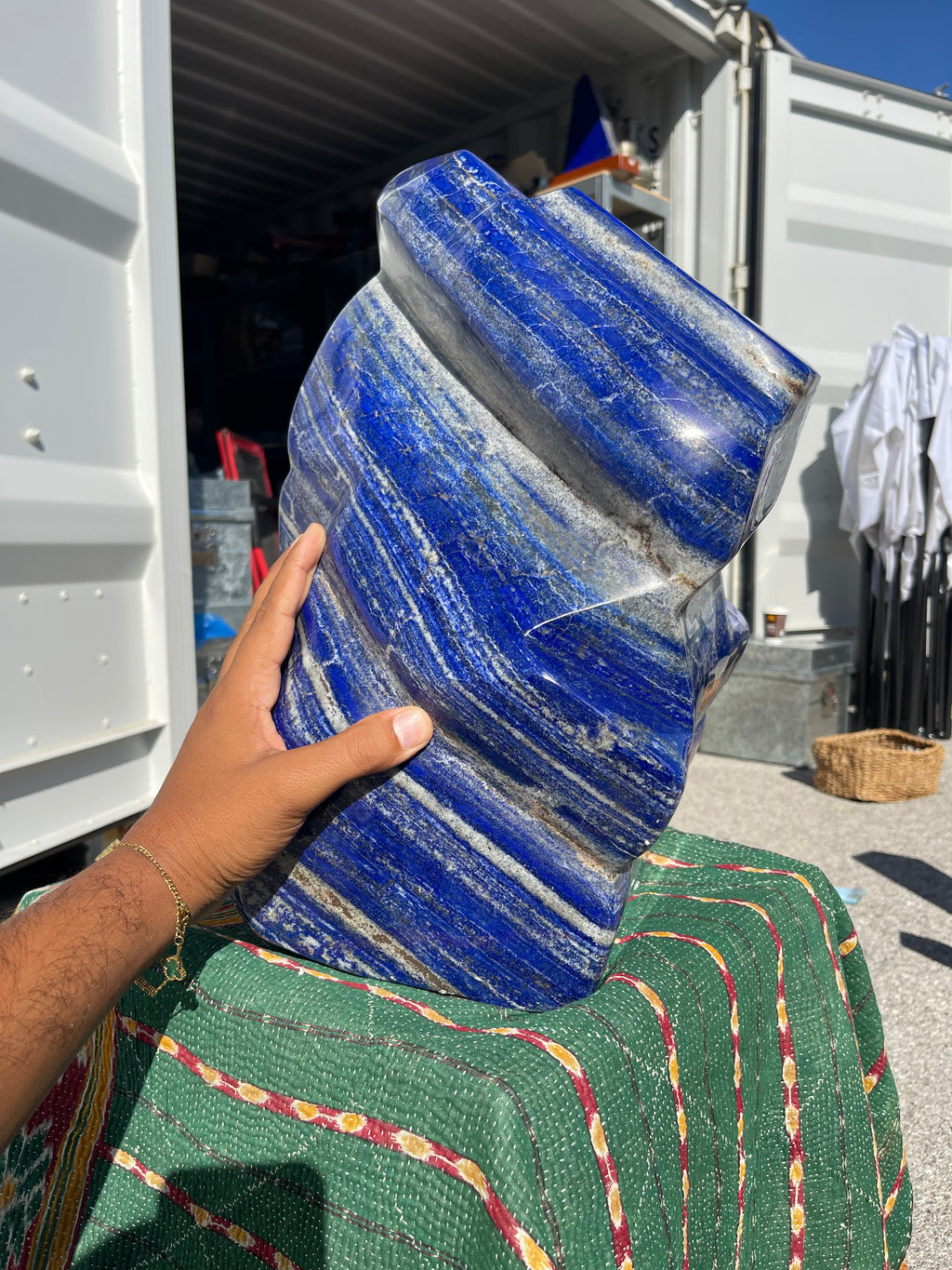Lapis Lazuli Naturstein – 54,3 kg – poliert – Afghanistan