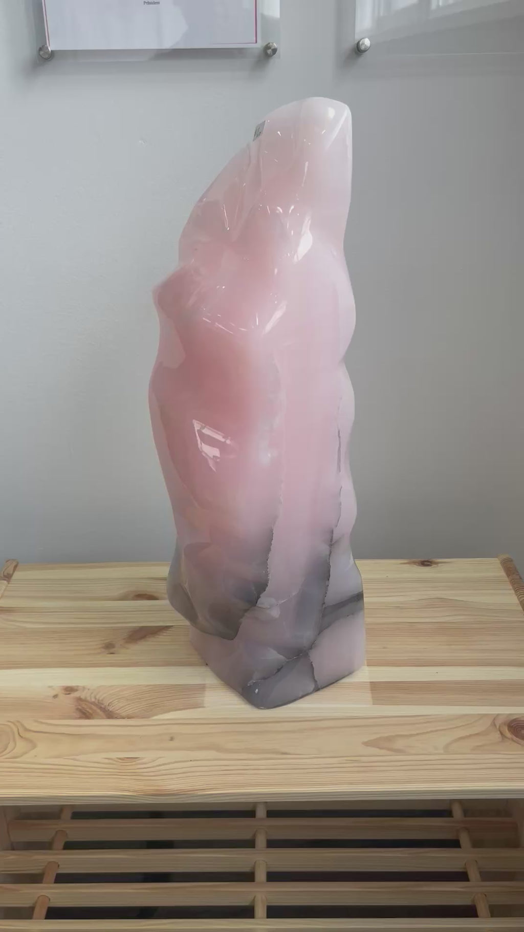 Mangano-Calcit / Rosen-Calcit Skulptur – 18,7 kg
